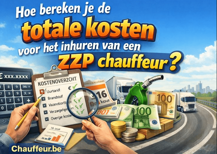 Hoe bereken je de totale kosten voor het in huren van een ZZP chauffeur?